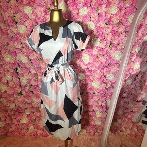 Geometric Print Women's Dress